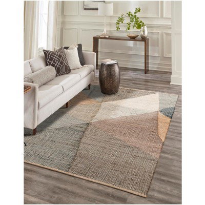 Tapete Kilim de Yute Figuras Irregulares