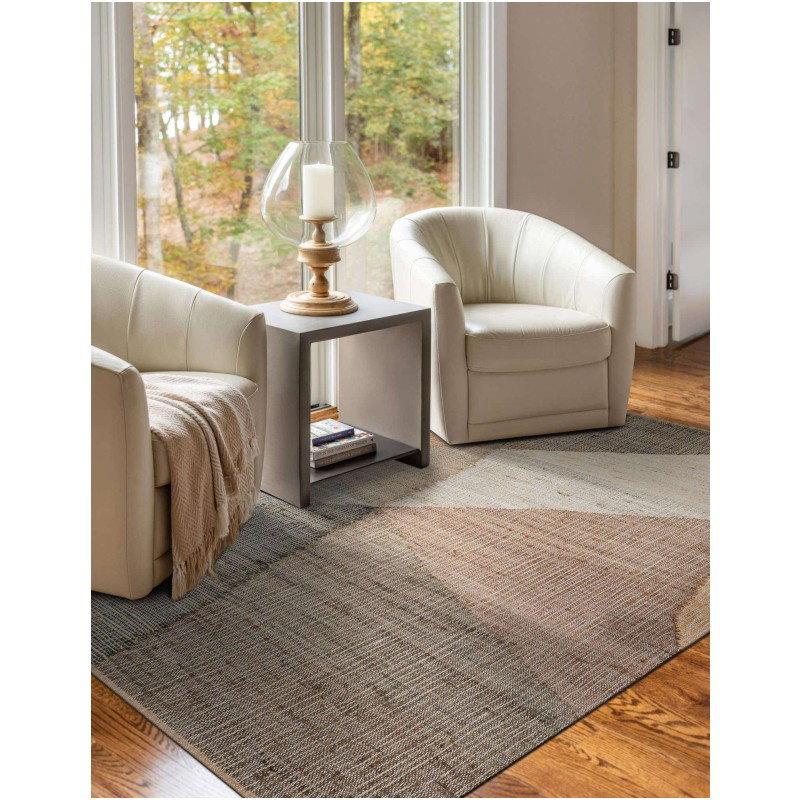 Tapete Kilim de Yute Figuras Irregulares