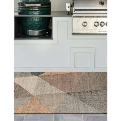 Tapete Kilim de Yute Figuras Irregulares