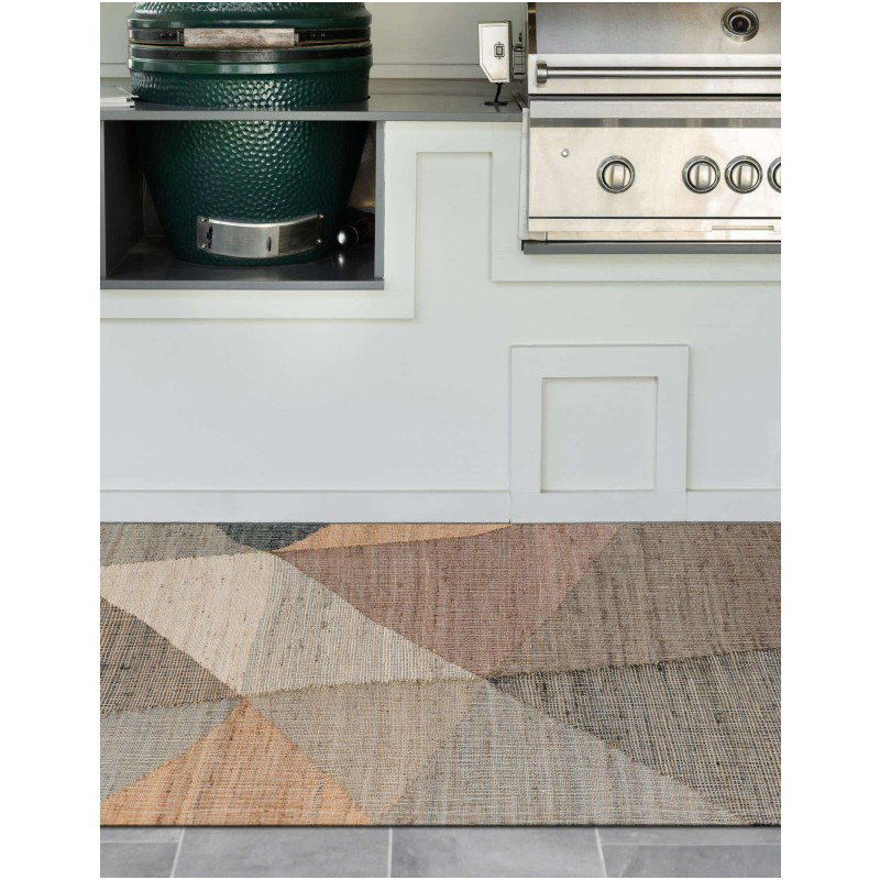 Tapete Kilim de Yute Figuras Irregulares