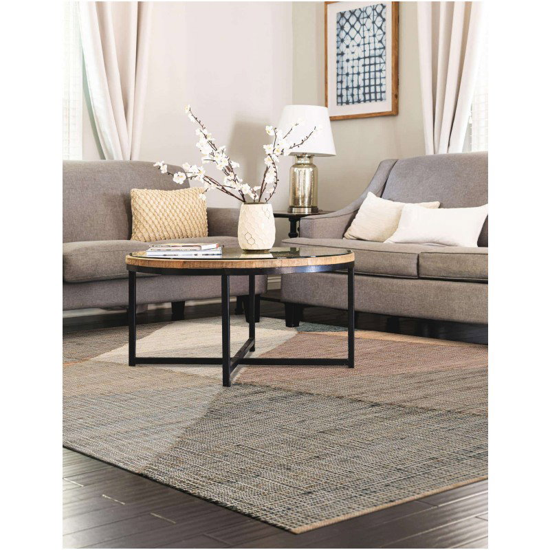 Tapete Kilim de Yute Figuras Irregulares