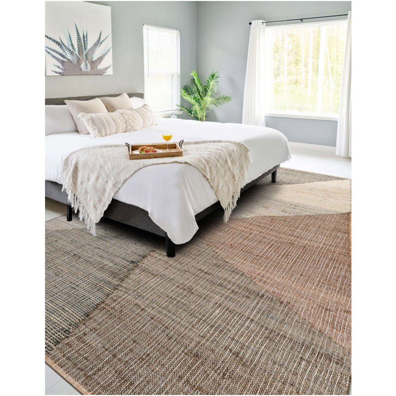 Tapete Kilim de Yute Figuras Irregulares