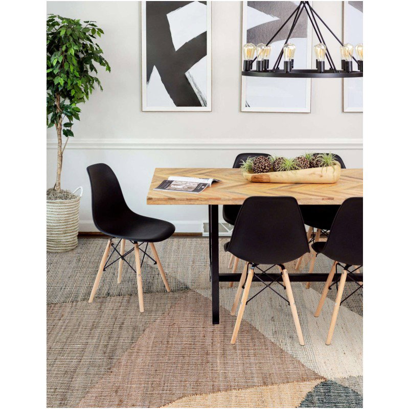 Tapete Kilim de Yute Figuras Irregulares