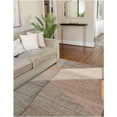 Tapete Kilim de Yute Figuras Irregulares