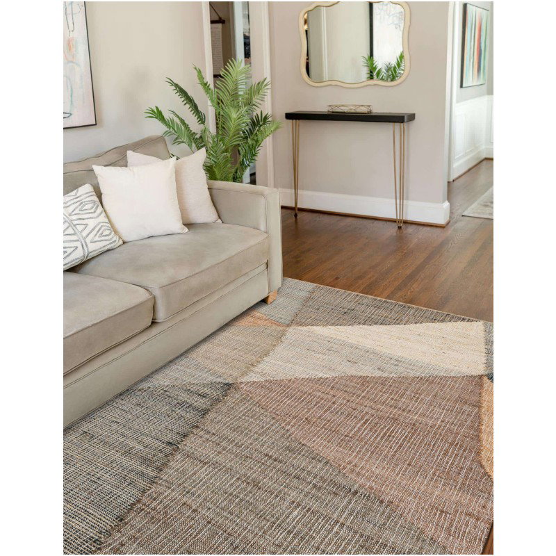 Tapete Kilim de Yute Figuras Irregulares