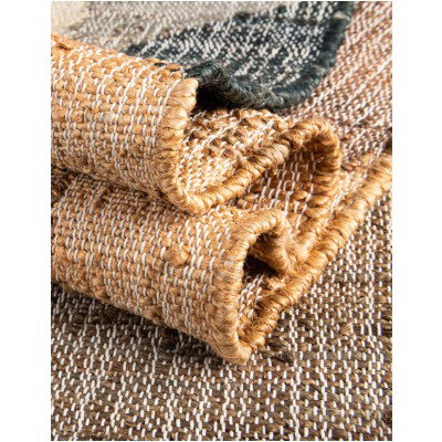 Tapete Kilim de Yute Figuras Irregulares