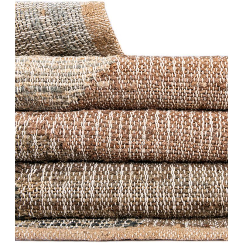 Tapete Kilim de Yute Figuras Irregulares