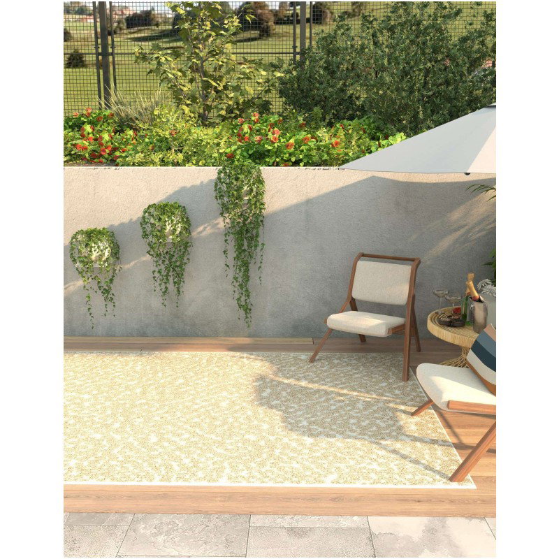 Tapete Sinfonía Exterior Animal Print en Beige