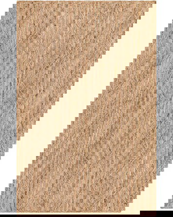 Tapete Trenzado de Yute con Rombos en Natural