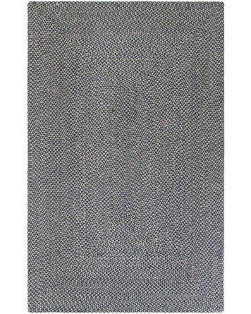 Tapete de Yute Trenzado Escoces en Azul