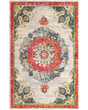 Tapete Virginia Medallón Marfil