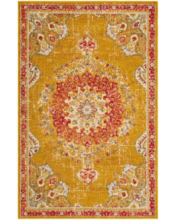 Tapete Virginia Medallón Dorado