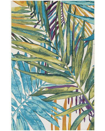 Tapete Exterior Botánico Hojas Tonales