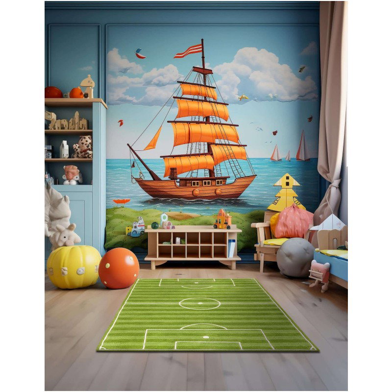 Tapete Recreo de Cancha de Futbol  - 1.50 x 2.40