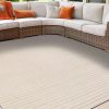 Tapete Brujas Rayas en Beige - 2.40 x 2.40 Cuadrado