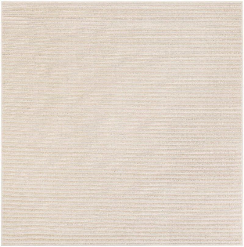 Tapete Brujas Rayas en Beige - 2.40 x 2.40 Cuadrado
