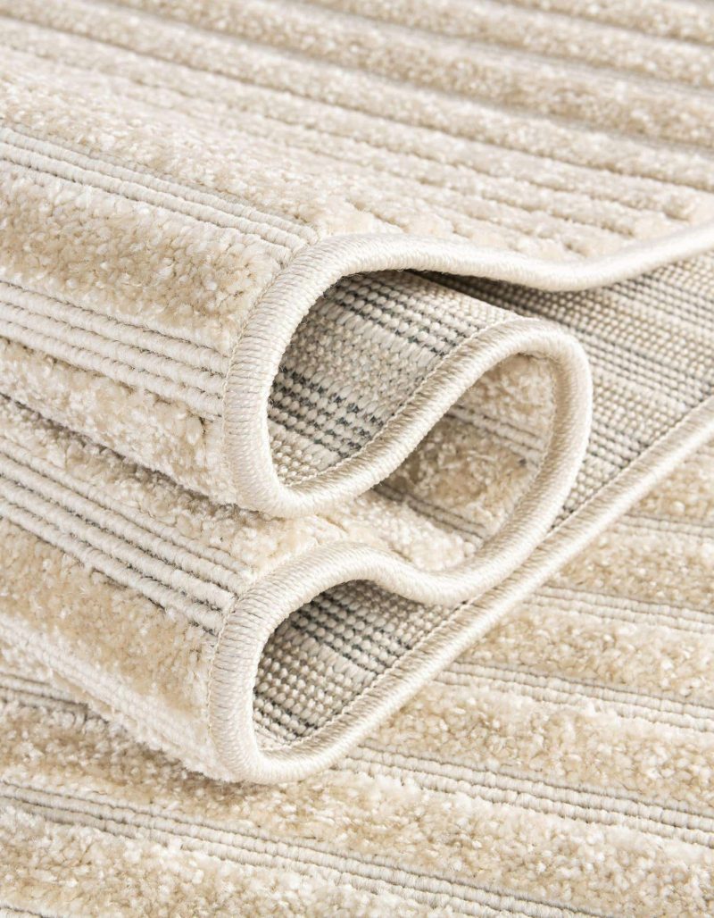 Tapete Brujas Rayas en Beige - 2.40 x 2.40 Cuadrado