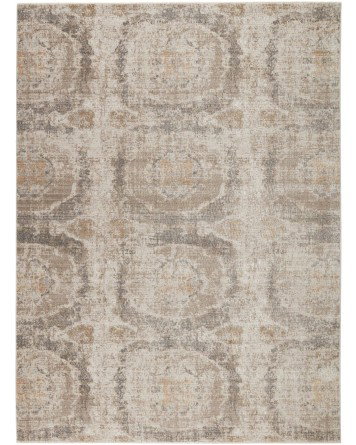 Tapete Albin Abstracto en Gris y Topo