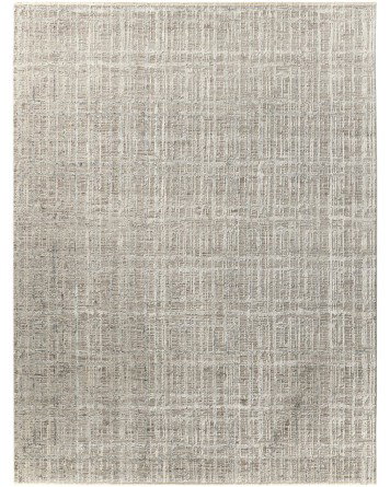 Tapete Albin Abstracto en Gris y Marfil