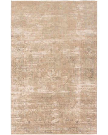 Tapete Periodo de Medallón en Beige y Salvia