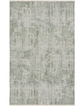 Tapete Brent Solido Desgastado en Verde