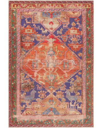 Tapete Lavable Marquez Medallón y Figuras