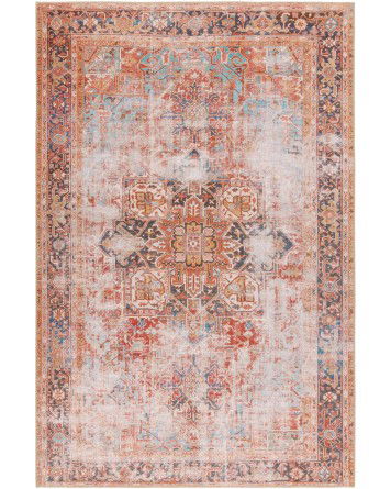 Tapete Lavable Marquez Medallón Desgastado