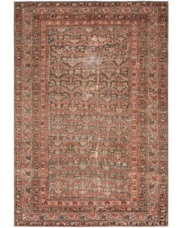 Tapete Lavable Marquez Oriental en Rojo