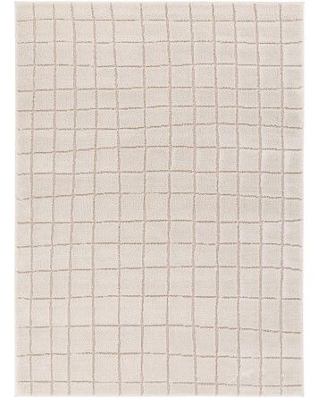 Tapete Jade de Cuadrícula Irregular Monocromática