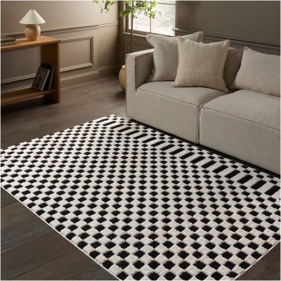 Tapete Jade a Cuadros con Negro