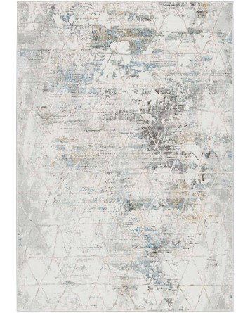 Tapete Tranquilidad Enrejado con Azul Claro