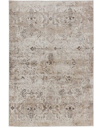 Tapete Nadia Tribal en Beige y Crema