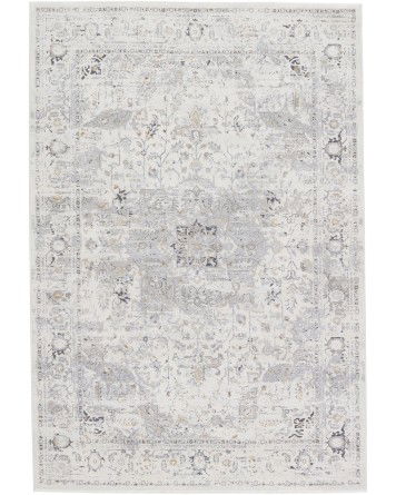 Tapete Confort Medallón Floral en Gris