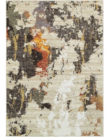 Tapete Evolución Abstracto Beige y Carbon