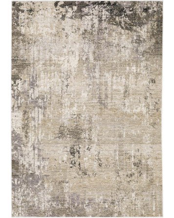 Tapete Nebulosa Abstracto en Beige y Gris