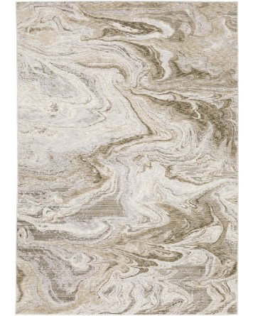 Tapete Nebulosa Remolinos en Beige y Marfil