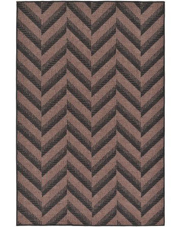 Tapete Moderno de Exterior en Chevron Café