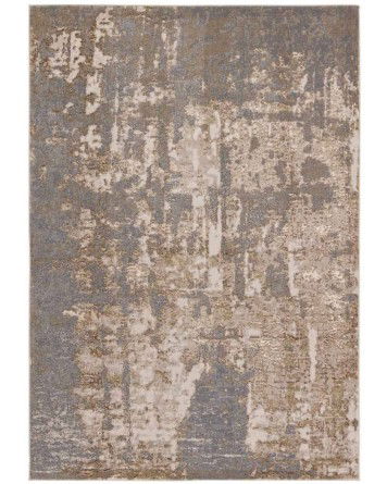 Tapete Catálisis en Cafe y Dorado Abstracto