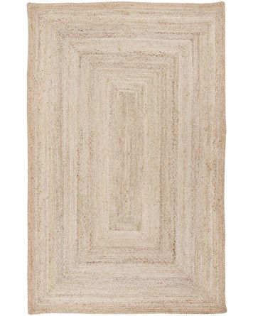 Tapete Trenzado Concéntrico de Yute