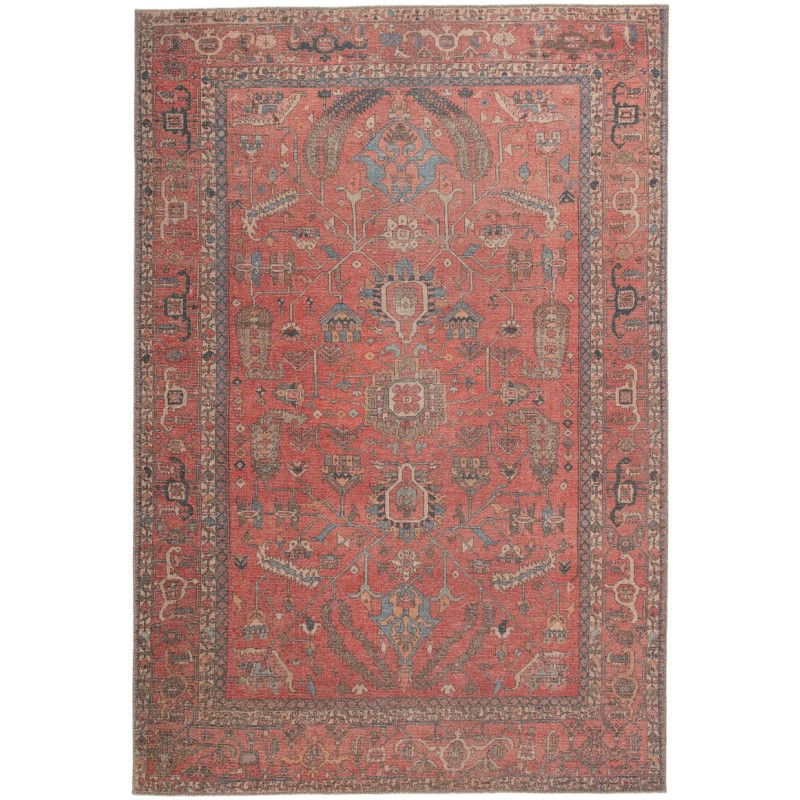 Tapete Relaciones Medallón Rojizo