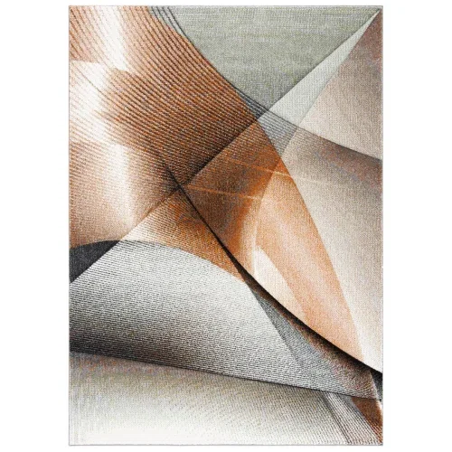 Tapete Actores Abstracto en Gris con Naranja
