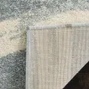 Tapete Adira Brochas Onduladas en Marfil con Gris