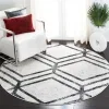 Tapete Adira Chevron Droble en Marfil con Carbon