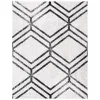 Tapete Adira Chevron Droble en Marfil con Carbon