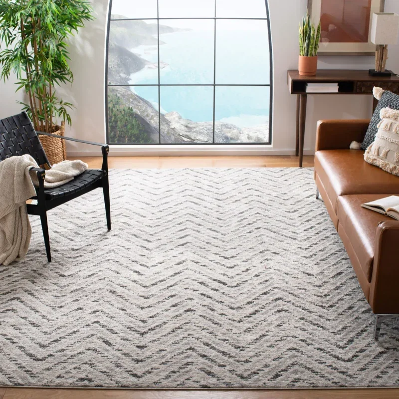 Tapete Adira Chevron en Grises
