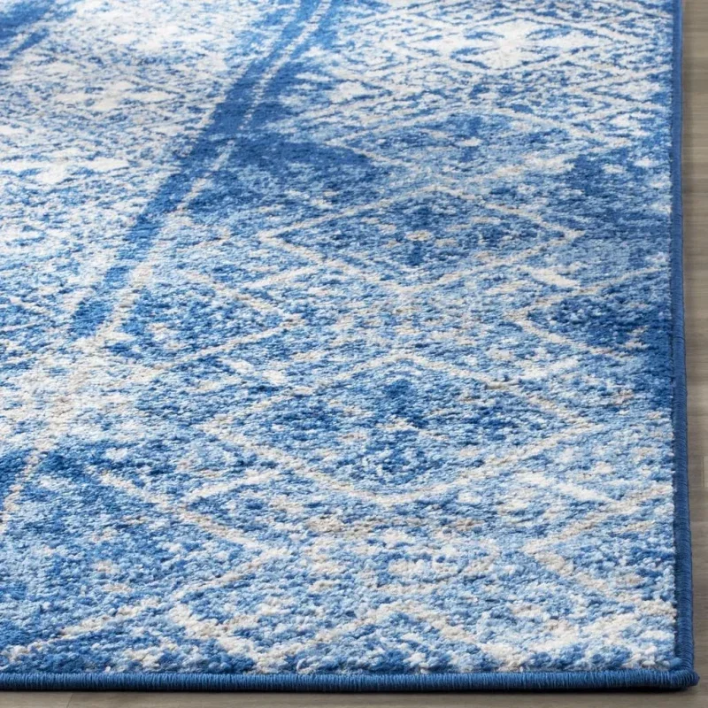 Tapete Adira Columnas de Diamantes en Azul