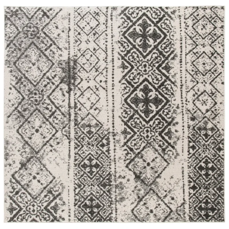 Tapete Adira Columnas de Diamantes en Plata