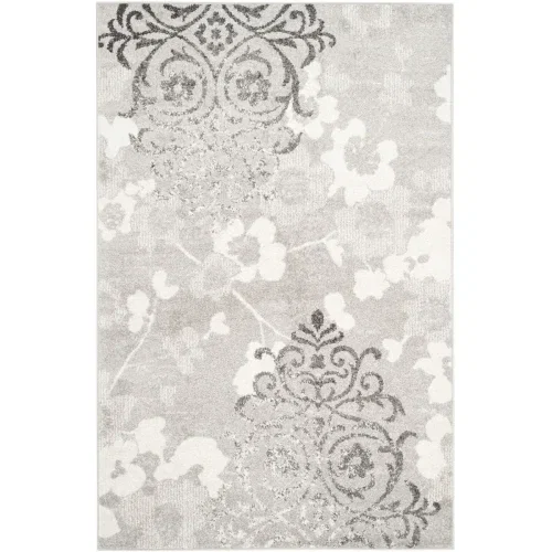 Tapete Adira Damasco Floral en Plata