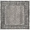 Tapete Adira de Diamantes en Marfil con Gris