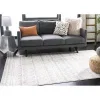Tapete Adira de Diamantes en Marfil con Gris
